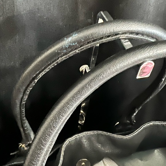 Micheal Kors Hamilton Tote/Satchel Navy W/Silver Hardware - Picture 7 of 16